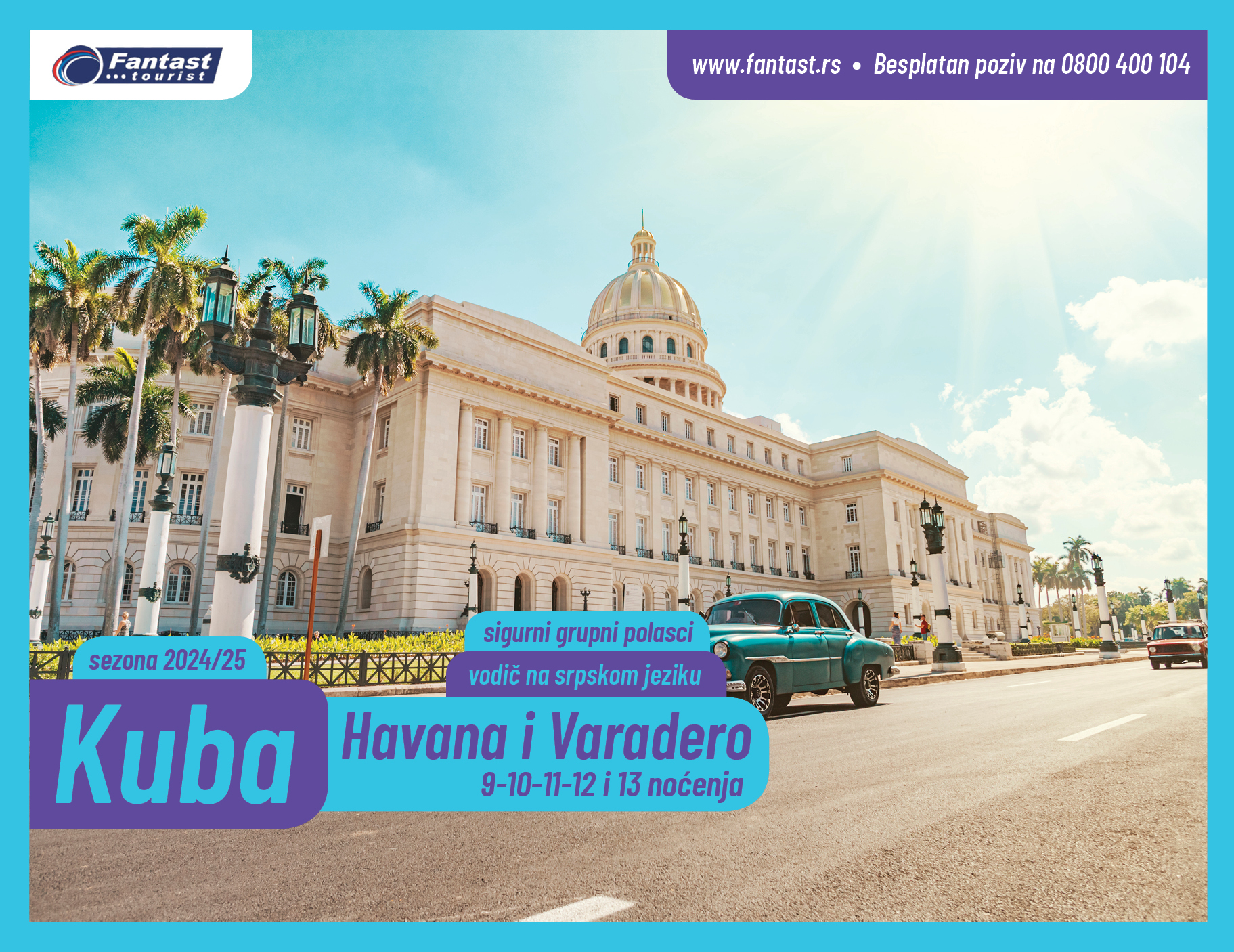 Slajde_-7 Leto 2024 | Evropske Ture | Havana Kuba | Avio Ture 